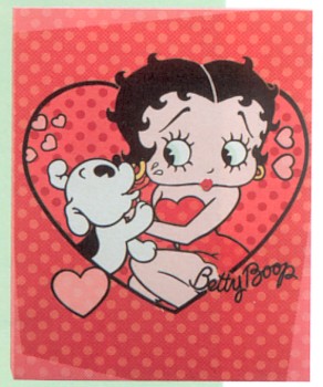 Betty Boop With Pudgy Stretched Canvas Print - 
10523