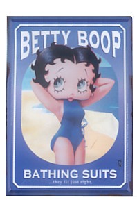 Betty Boop Bathing Suits Tin Sign - 
1956