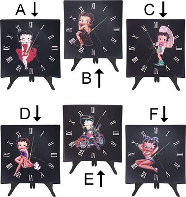 Betty Boop Motorcycle Biker Wall Or Desk Clock - 
8213E