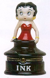 Betty Boop Inkwell Porcelain Clasp Box - 
BBL01