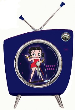 Betty Boop 50's TV Alarm Clock With Snooze Button - 
HACTV4BBV