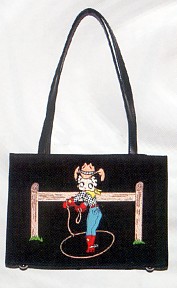Betty Boop Cowgirl Microfiber Purse - 
HB1081M