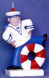 Dancing Sailor Novelty Candle - 
60245-D
