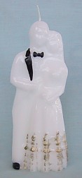 Bride And Groom Novelty Candle - 
B-56