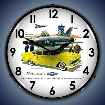 1955 Bel Air Convertible Lighted Wall Clock - 
1955BELAIR4DOOR