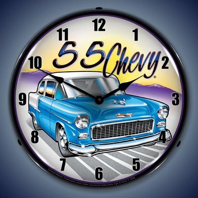 1955 Chevy Lighted Wall Clock - 
1955CHEVY