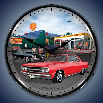 1965 Chevelle Lighted Wall Clock - 
1965CHEVELLE