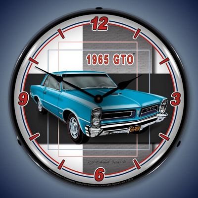 1965 Pontiac GTO Lighted Wall Clock - 
1965GTO