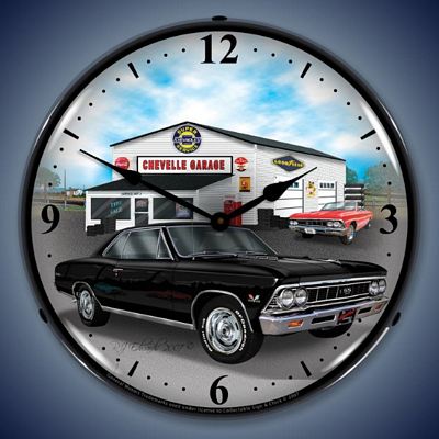 1966 Chevelle Lighted Wall Clock - 
1966CHEVELLE