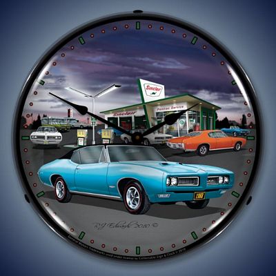 1968 Pontiac GTO Lighted Wall Clock - 
1968GTO