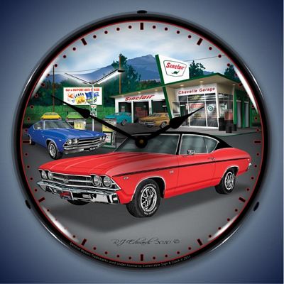 1969 Chevelle Lighted Wall Clock - 
1969CHEVELLE