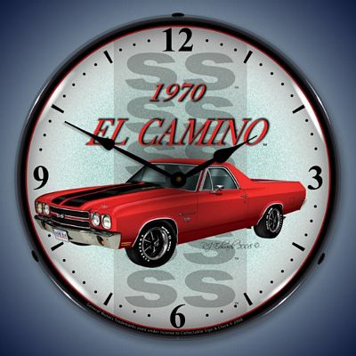 1970 El Camino SS Lighted Wall Clock - 
1970ELCAMINO