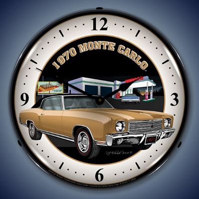 1970 Monte Carlo Lighted Wall Clock - 
1970MONTECARLO