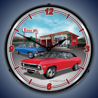 1970 Nova Lighted Wall Clock - 
1970NOVA