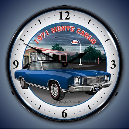 1971 Monte Carlo Lighted Wall Clock - 
1971MONTECARLO