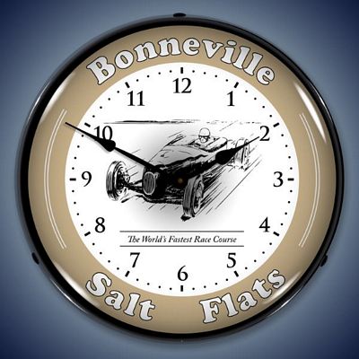 Bonneville Salt Flats Race Track Lighted Wall Clock - 
BONNEVILLERACETRACK