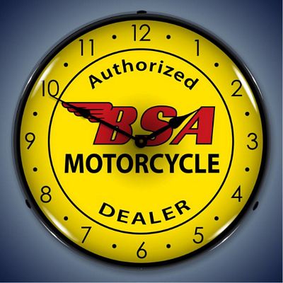 BSA Motorcycles Lighted Wall Clock - 
BSA