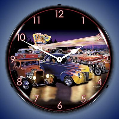 Bruce Kaiser Burger Bobs Lighted Wall Clock - 
BURGERBOBS