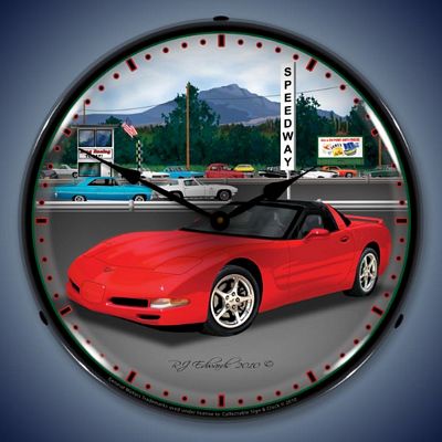C5 Corvette Raceway Lighted Wall Clock - 
C5RACEWAY