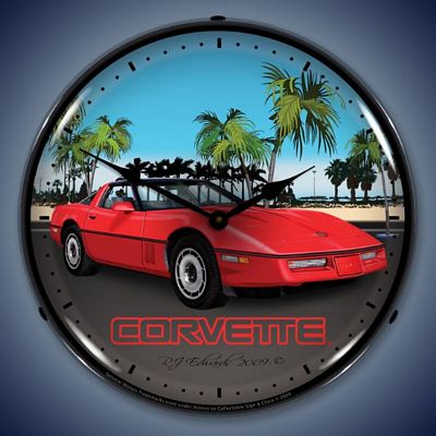 C4 Corvette Lighted Wall Clock - 
C4CORVETTECAR
