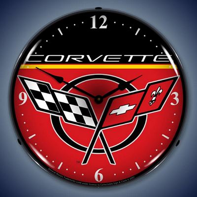 C5 Corvette Lighted Wall Clock - 
C5CORVETTE