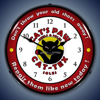 Cats Paw's Heels And Soles Lighted Wall Clock - 
CATSPAW