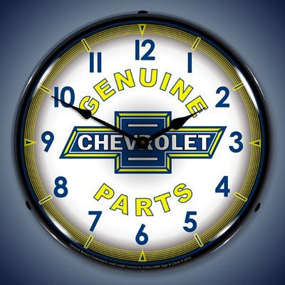 Chevrolet Genuine Parts Lighted Wall Clock - 
CHEVROLETGENUINEPARTS3