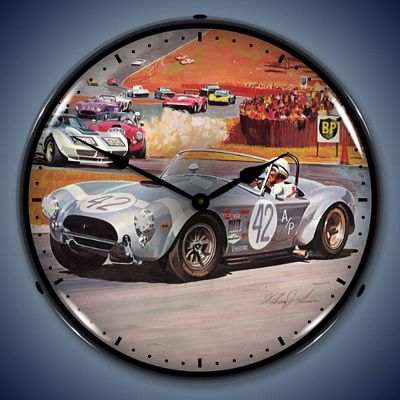 Cobra Racing Lighted Wall Clock - 
COBRARACE