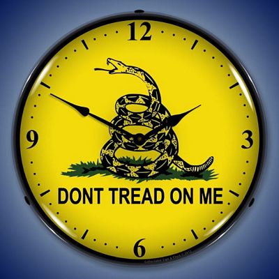 Dont Tread On Me Lighted Wall Clock - 
DONTTREADONME