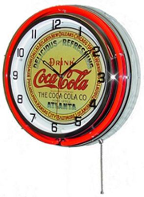 Drink Coca-Cola Double Neon Wall Clock - 
DRINKCOCACOLA