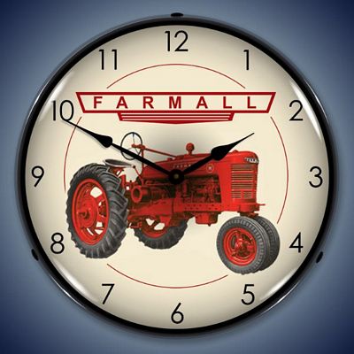Farmall Tractors Lighted Wall Clock - 
FARMALL