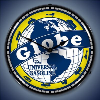 Globe Gasoline Lighted Wall Clock - 
GLOBEGAS