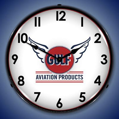 Gulf Avaition Lighted Wall Clock - 
GULFAVAITION