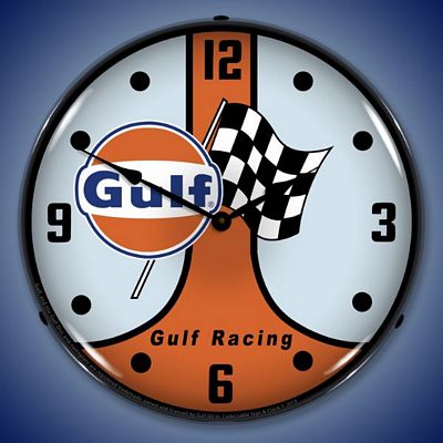 Gulf Racing GT40 Lighted Wall Clock - 
GULFRACINGGT40