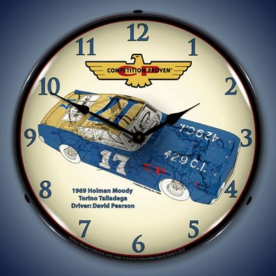 Holman Moody Torino Lighted Wall Clock - 
HOLMANMOODYTORINO