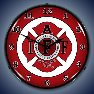 IAFF International Association Of Firefighters Lighted Wall Clock - 
IAFF