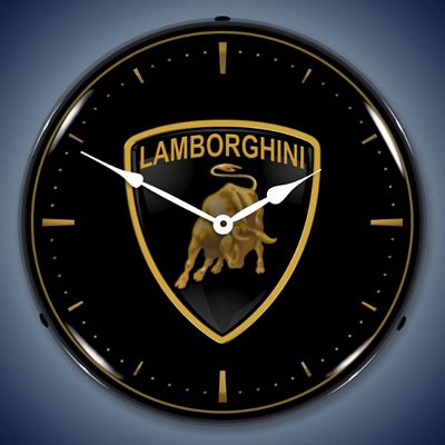 Lamborghini Lighted Wall Clock - 
LAMBORGHINI