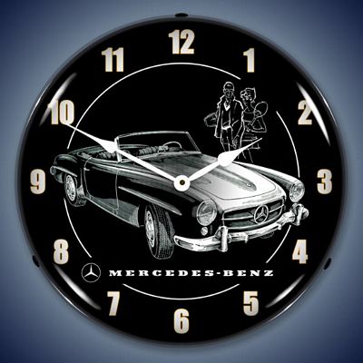 Mercedes Benz Lighted Wall Clock - 
MERCEDES