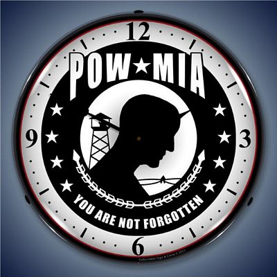 POW MIA Lighted Wall Clock - 
POWMIA
