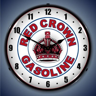 Red Crown Gasoline Lighted Wall Clock - 
REDCROWNGAS