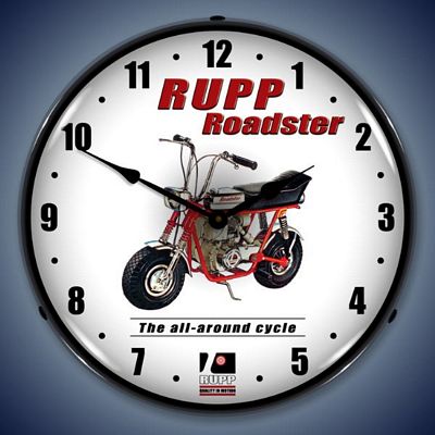 Rupp Roadster Lighted Wall Clock - 
RUPPMINIBIKE