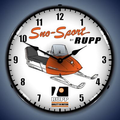 Rupp Snowmobile Lighted Wall Clock - 
RUPPSNOWMOBILE