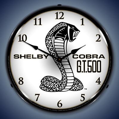 Shelby Cobra GT500 Lighted Wall Clock - 
SHELBYCOBRAGT500
