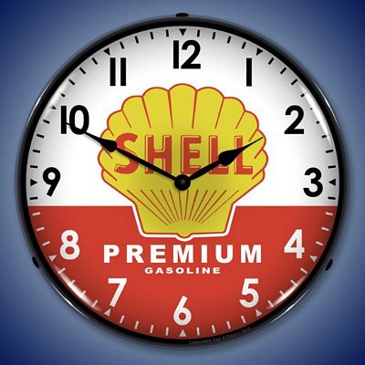 Shell Premium Gas Lighted Wall Clock - 
SHELLPREMIUMGAS