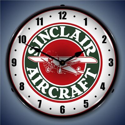 Sinclair Aircraft Lighted Wall Clock - 
SINCLAIRAIRCRAFT
