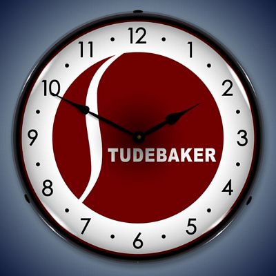 Studebaker Lighted Wall Clock - 
STUDEBAKER