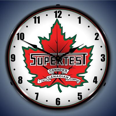 Super Test Gas Lighted Wall Clock - 
SUPERTESTGAS