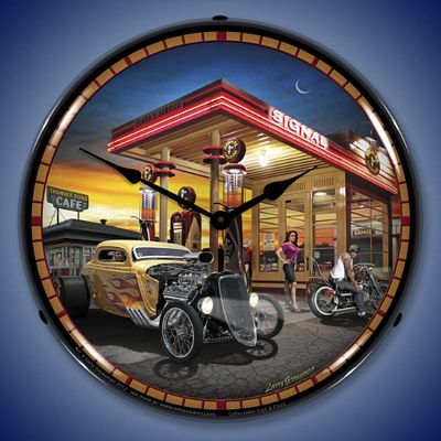 Larry Grossman Thunder Road Lighted Wall Clock - 
THUNDERROAD