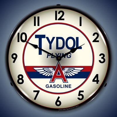 Tydol Gasoline Lighted Wall Clock - 
TYDOL