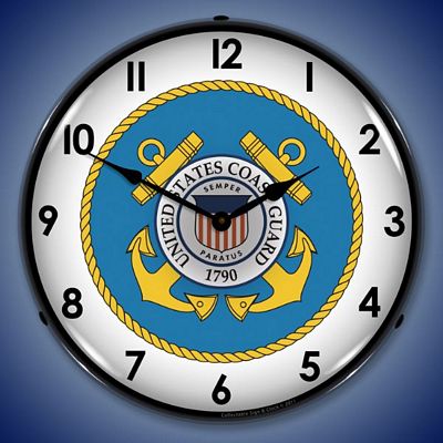 US Coast Guard Lighted Wall Clock - 
USCOASTGUARD